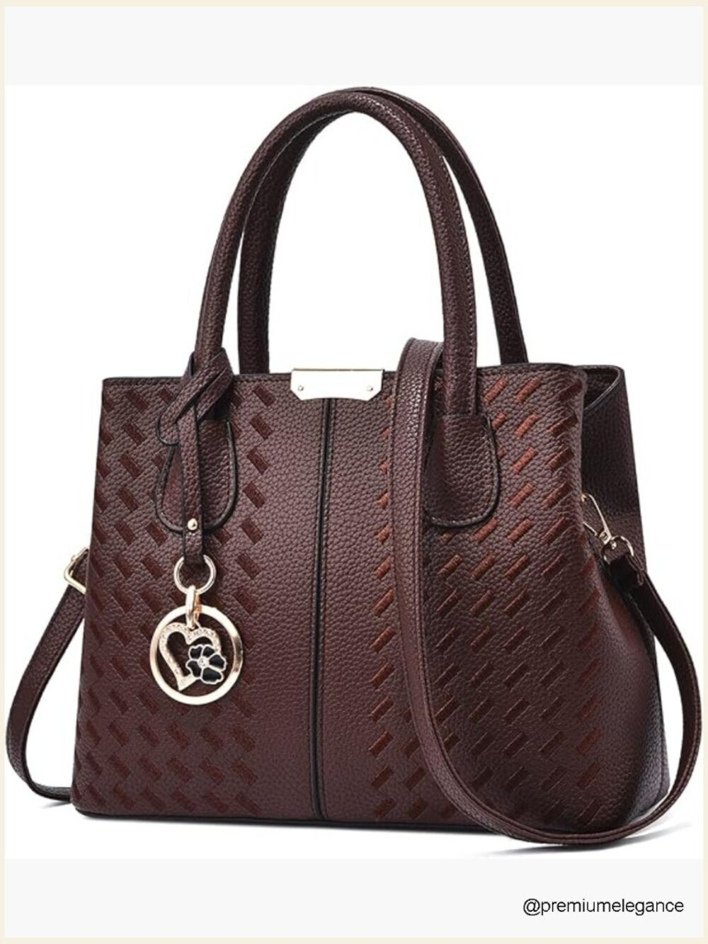 Women's Satchel Handbag Top Handle Purse Crossbody Bag Tote Faux Leather